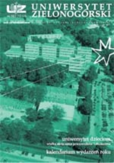 Uniwersytet Zielonogórski, 2002/2003, nr 10/1 (grudzień-styczeń)