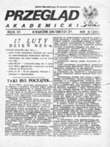 Przegląd Akademicki: pismo Niezależnego Zrzeszenia Studentów, nr 04 (88.02.26)