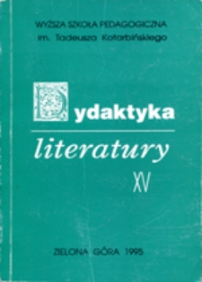 Dydaktyka Literatury, t. 15