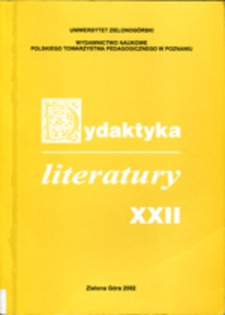 Dydaktyka Literatury, t. 22