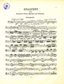 Quartett c moll f&uuml;r Pianoforte, Violine, Bratsche und Violoncell, Op. 60