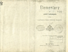 Elementarz dla szkół ludowych ułożony z polecenia Rady szkolnej krajowej