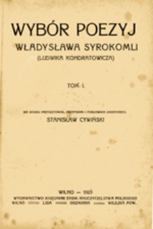 Wybór poezyj Władysława Syrokomli (Ludwika Kondratowicza), t. I