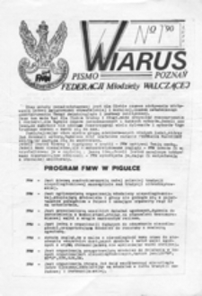 Wiarus: pismo Federacji Młodzieży Walczącej, nr 1 (luty)