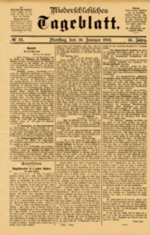 Niederschlesisches Tageblatt, no 24 (Dienstag, den 30. Januar 1883)