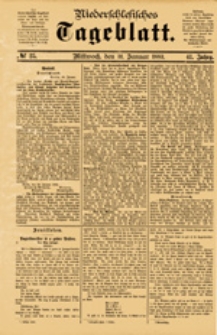 Niederschlesisches Tageblatt, no 25 (Mittwoch, den 31. Januar 1883)