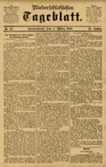 Niederschlesisches Tageblatt, no 52 (Sonnabend, den 3. März 1883)