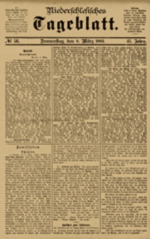 Niederschlesisches Tageblatt, no 56 (Donnerstag, den 8. März 1883)