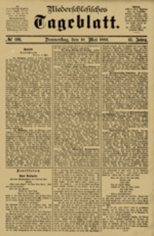 Niederschlesisches Tageblatt, no 106 (Donnerstag, den 10. Mai 1883)
