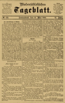 Niederschlesisches Tageblatt, no 113 (Sonnabend, den 19. Mai 1883)