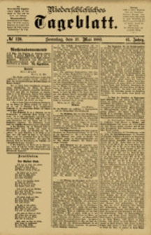Niederschlesisches Tageblatt, no 120 (Sonntag, den 27. Mai 1883)