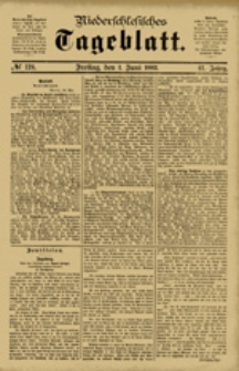 Niederschlesisches Tageblatt, no 124 (Freitag, den 1. Juni 1883)
