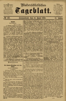 Niederschlesisches Tageblatt, no 137 (Sonnabend, den 16. Juni 1883)