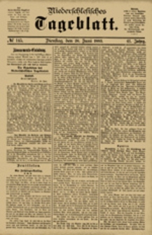 Niederschlesisches Tageblatt, no 145 (Dienstag, den 26. Juni 1883)