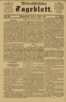 Niederschlesisches Tageblatt, no 167 (Sonnabend, den 21. Juli 1883)