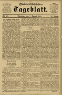 Niederschlesisches Tageblatt, no 181 (Dienstag, den 7. August 1883)