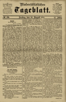 Niederschlesisches Tageblatt, no 198 (Sonntag, den 26. August 1883)