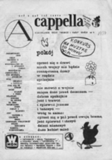 A Capella : nieregularnik Ruchu "Wolność i Pok&oacute;j", Gdańsk nr 18