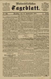 Niederschlesisches Tageblatt, no 223 (Dienstag, den 25. September 1883)