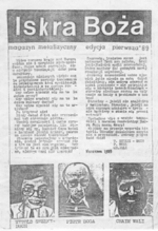 Iskra Boża: magazyn metafizyczny, edycja pierwsza '89