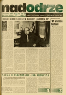 Nadodrze: dwutygodnik społeczno-kulturalny, nr 21 (12 października 1980 R.)