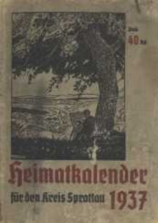 Heimatkalender für den Kreis Sprottau, 1937
