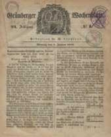 Grünberger Wochenblatt, No. 1. (3. Januar 1848)