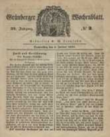 Gr&uuml;nberger Wochenblatt, No. 2. (6. Januar 1848)