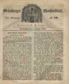 Grünberger Wochenblatt, No. 10. (3. Februar 1848)