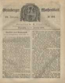 Gr&uuml;nberger Wochenblatt, No. 14. (17. Februar 1848)