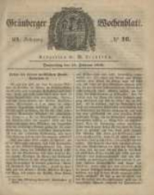 Gr&uuml;nberger Wochenblatt, No. 16. (24. Februar 1848)