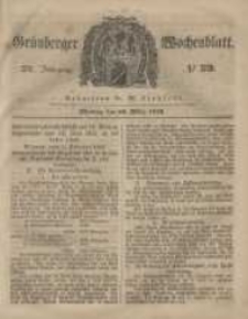 Gr&uuml;nberger Wochenblatt, No. 23. (20. M&auml;rz 1848)