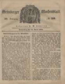 Grünberger Wochenblatt, No. 30. (13. April 1848)