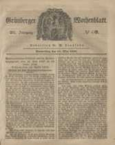 Grünberger Wochenblatt, No. 40. (18. Mai 1848)