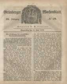 Grünberger Wochenblatt, No. 48. (15. Juni 1848)