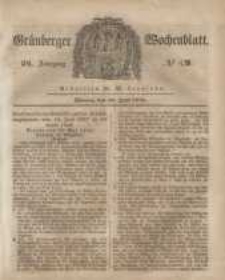 Gr&uuml;nberger Wochenblatt, No. 49. (19. Juni 1848)