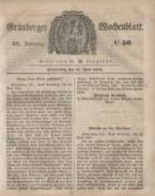 Grünberger Wochenblatt, No. 50. (22. Juni 1848)