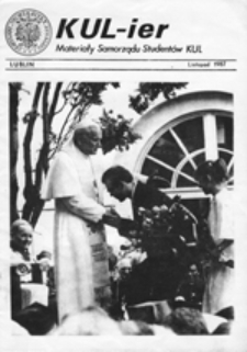 KUL-ier: zeszyt Niezależnego Zrzeszenia Student&oacute;w, listopad 1987