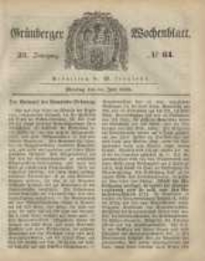 Grünberger Wochenblatt, No. 61. (31. Juli 1848)