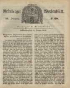 Grünberger Wochenblatt, No. 68. (24. August 1848)
