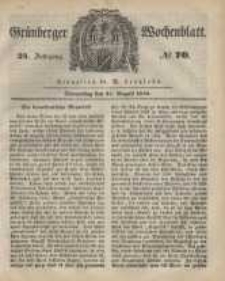 Grünberger Wochenblatt, No. 70. (31. August 1848)