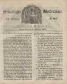 Grünberger Wochenblatt, No. 84. (19. Oktober 1848)