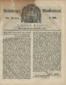 Gr&uuml;nberger Wochenblatt, No. 99. (30. November 1848)