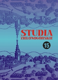Studia Zielonog&oacute;rskie: tom XV