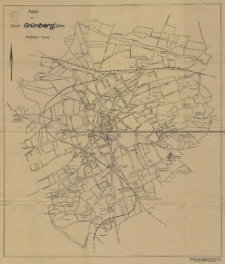 Plan der Stadt Grunberg / Schl.