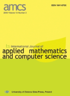 International Journal of Applied Mathematics and Computer Science (AMCS) 2003, volume 13, number 2