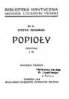 Stefan Żeromski: Popioły
