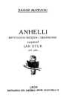 Anhelli: krytycznym wstępem i objaśnieniami zaopatrzył Jan Stur