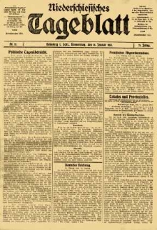 Niederschlesisches Tageblatt, no 13 (Donnerstag, den 16. Januar 1913)