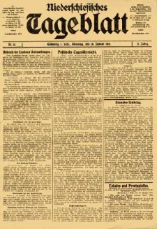 Niederschlesisches Tageblatt, no 23 (Dienstag, den 28. Januar 1913)